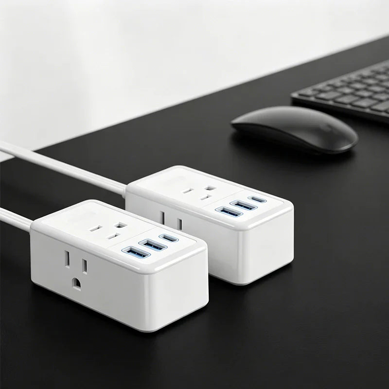 Dual Split Extension Power Strip