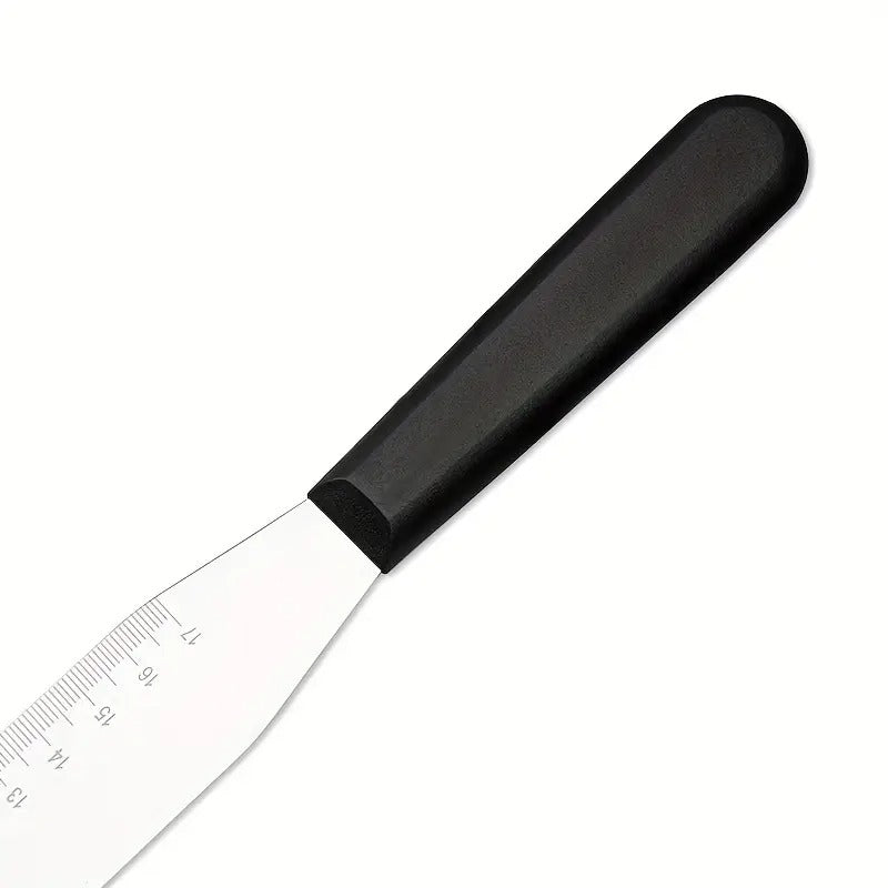 Professional Cake Leveler with Built-in Ruler - Heavy-Duty Stainless steel (420) - Dual Measurement Markings - for 8" & 10" Cakes - Baking, Decorating, Frosting, Smoothing - Ideal for Home & Professional Bakers - Easy-Clean Design, Cake Baking Supplies